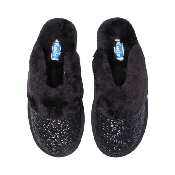 Keds Shoes - Keds black glitter mule slippers.NWT